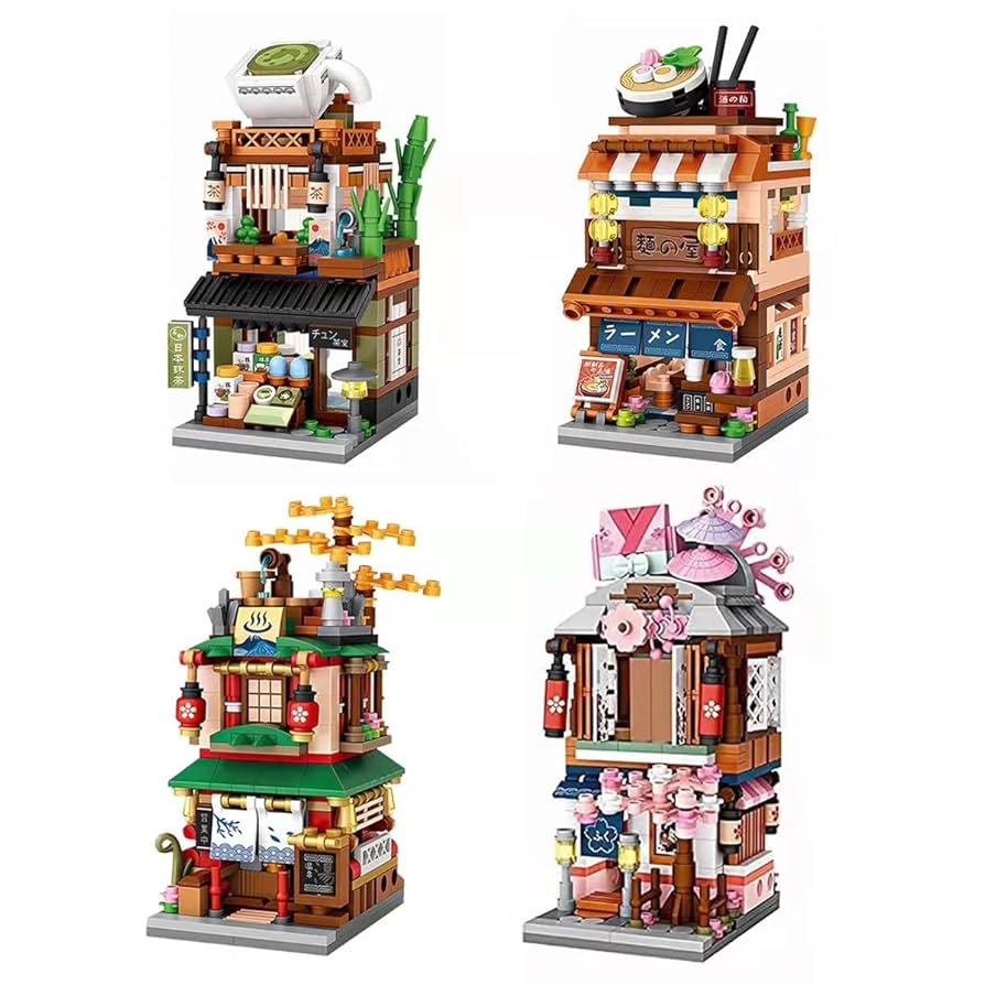 Amazon.com: ELAICREE Japanese Street View Shop Building